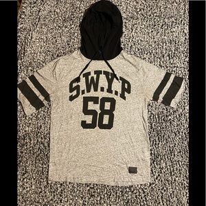 H&M hoodie short sleeve